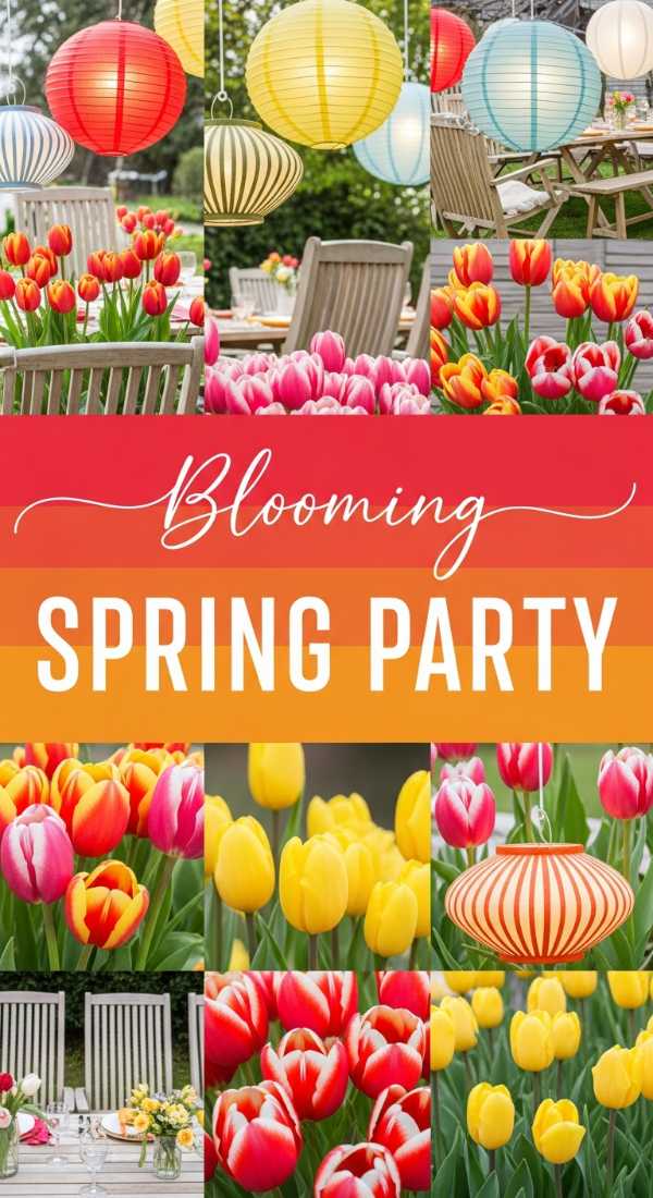 Blooming Spring Party Decorations for Garden Hosting
