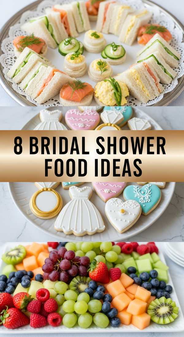 Bridal Shower Food: 8 Elegant Ideas