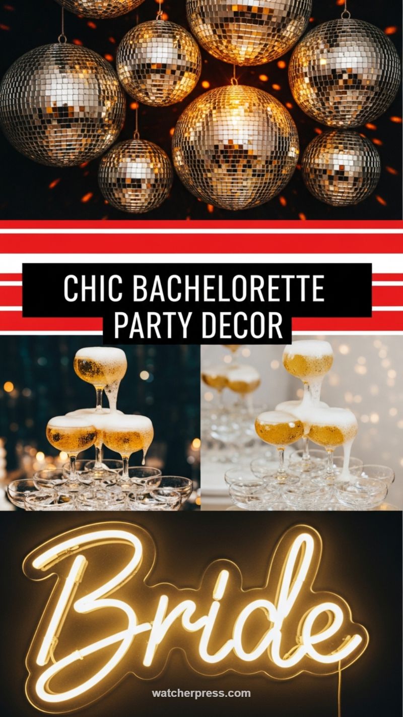 Chic Bachelorette Party Decor