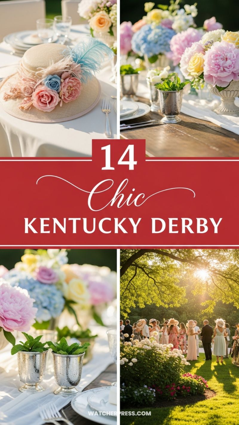Chic Kentucky Derby Garden Party