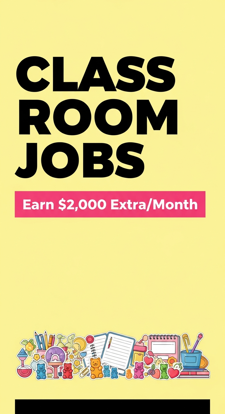 Classroom Jobs For Teachers – Earn $2,000 Extra/Mo