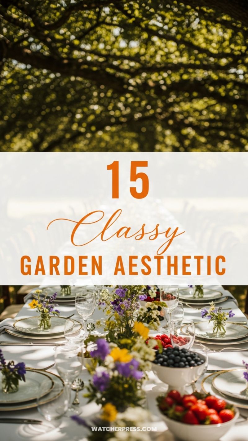 Classy Garden Aesthetic Harvest Table