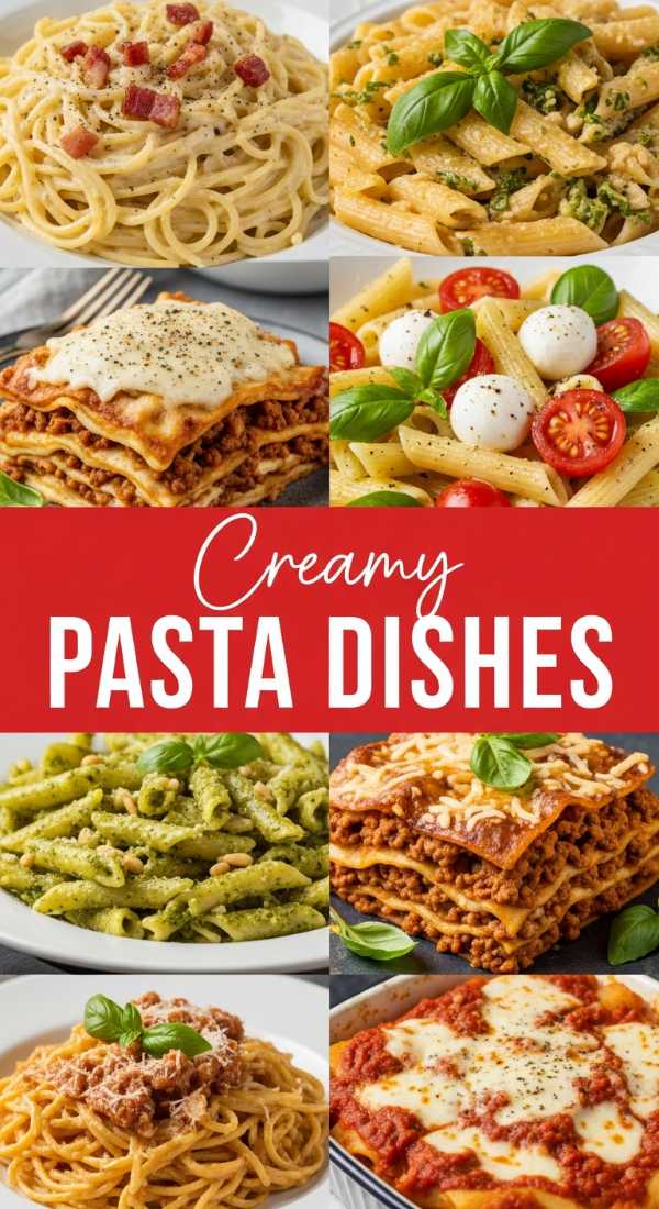 Creamy and Authentic Pasta Recipes