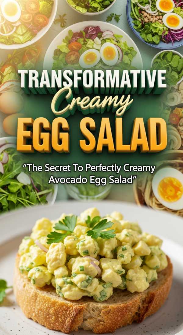 Creamy Avocado Egg Salad For Spring