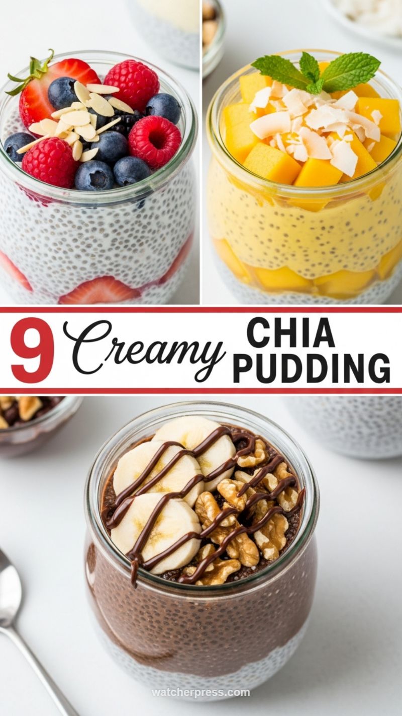 Creamy Chia Seed Pudding Jars