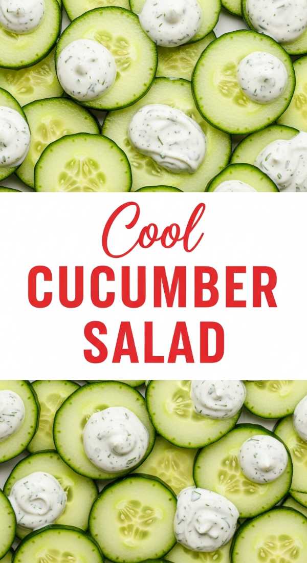 Creamy Cucumber Salad with Vinegar