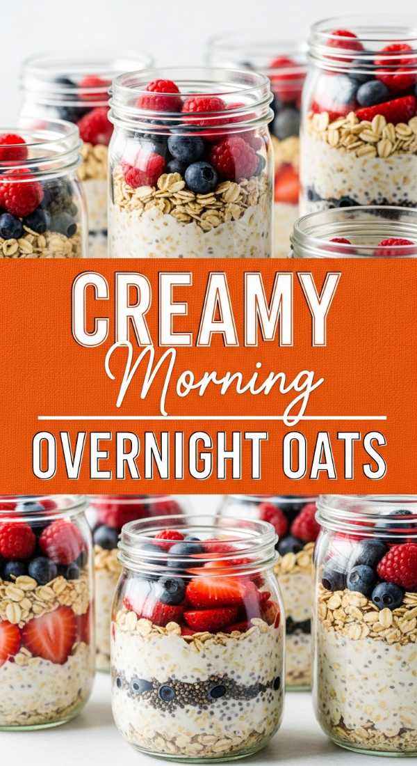 Creamy Overnight Oats Meal Prep
