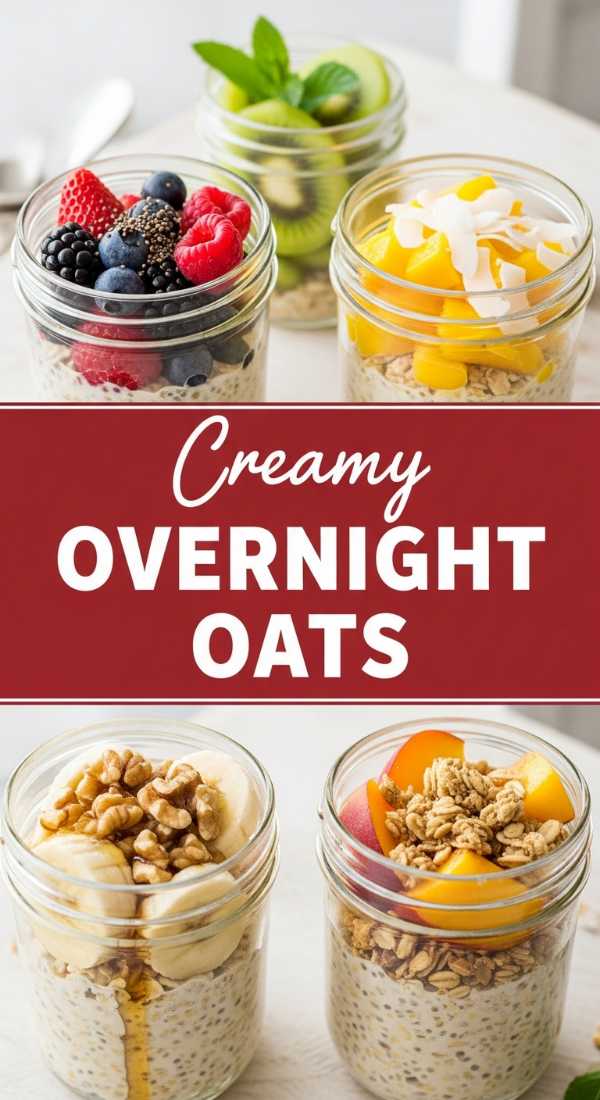 Creamy Overnight Oats Recipe for Weight Loss