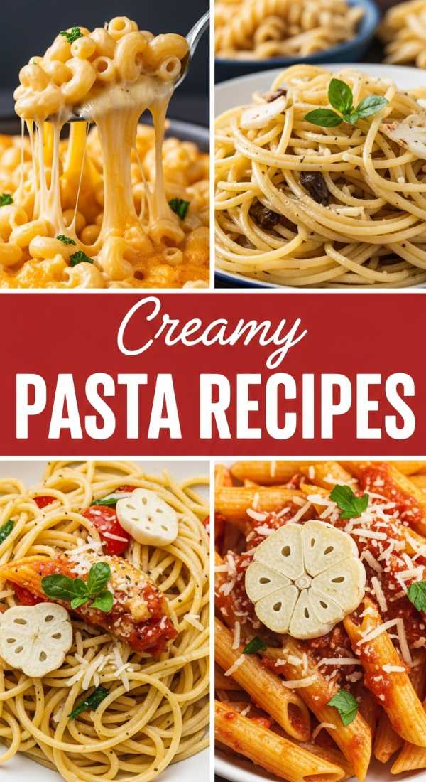 Creamy Pasta Recipes for Easy Family Dinners