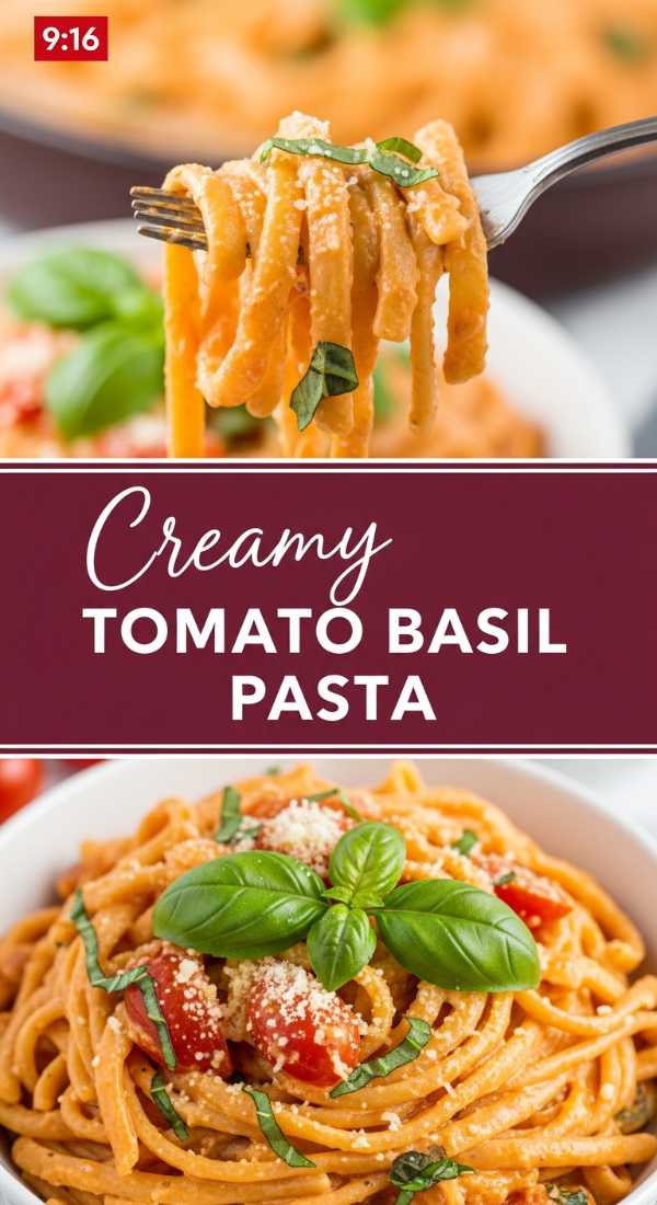 Creamy Tomato Basil Pasta: Healthy, Hearty & Under 30 Mins!
