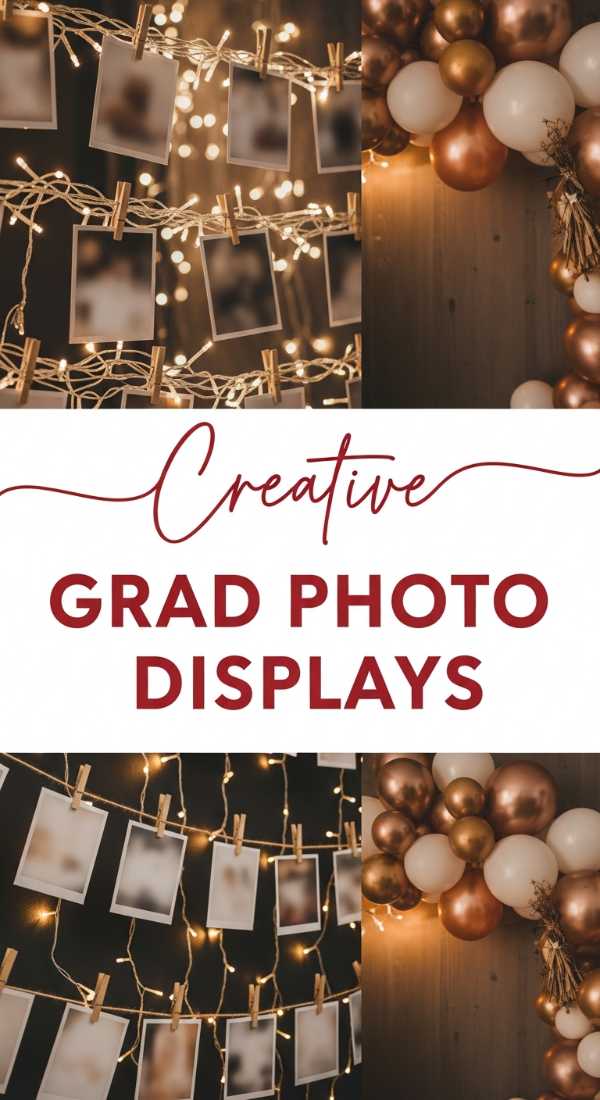 Creative Grad Party Photo Display Ideas