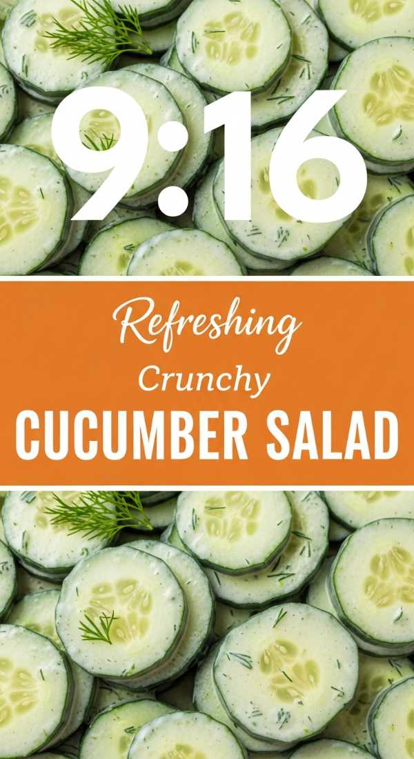 Crispy Creamy Cucumber Salad Recipes