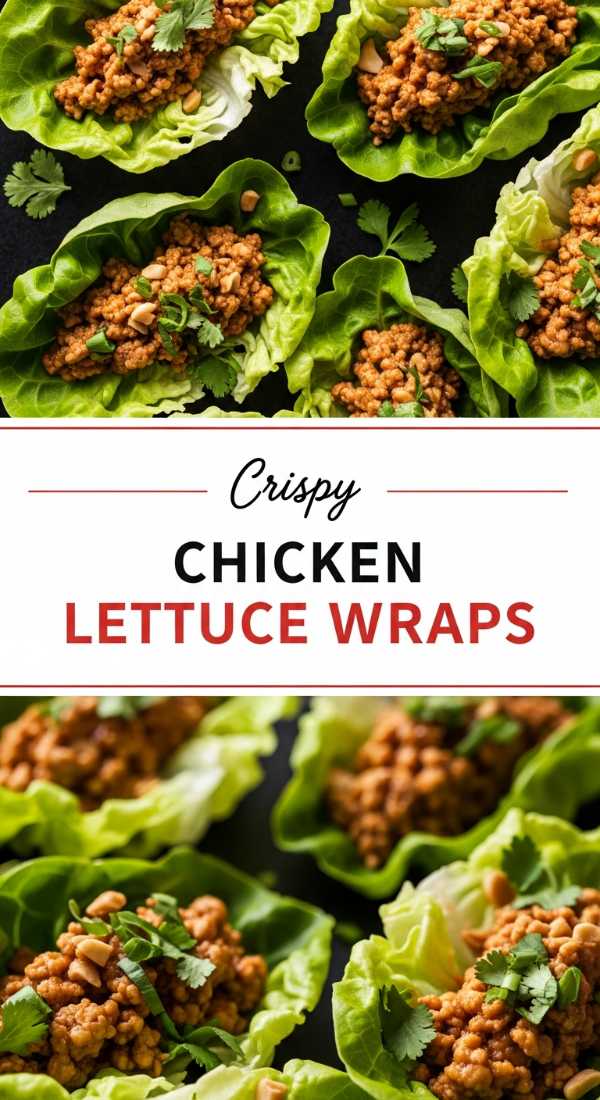 Crispy PF Changs Chicken Lettuce Wraps Copycat