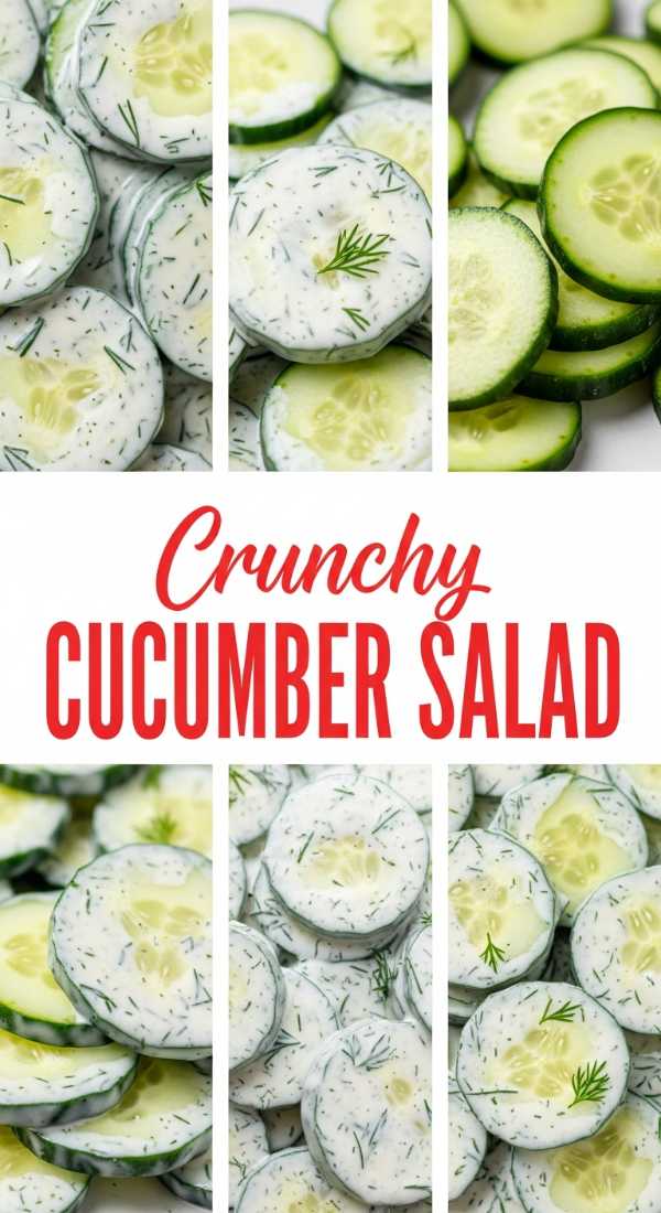 Crunchy Creamy Cucumber Salad Recipe
