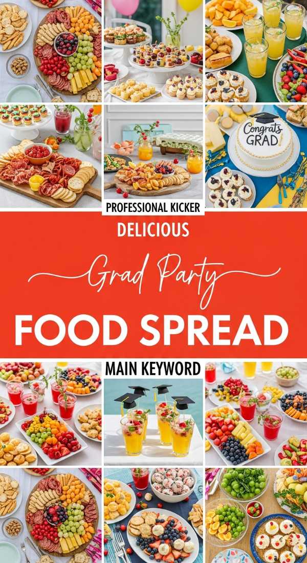 Delicious Grad Party Food Spread