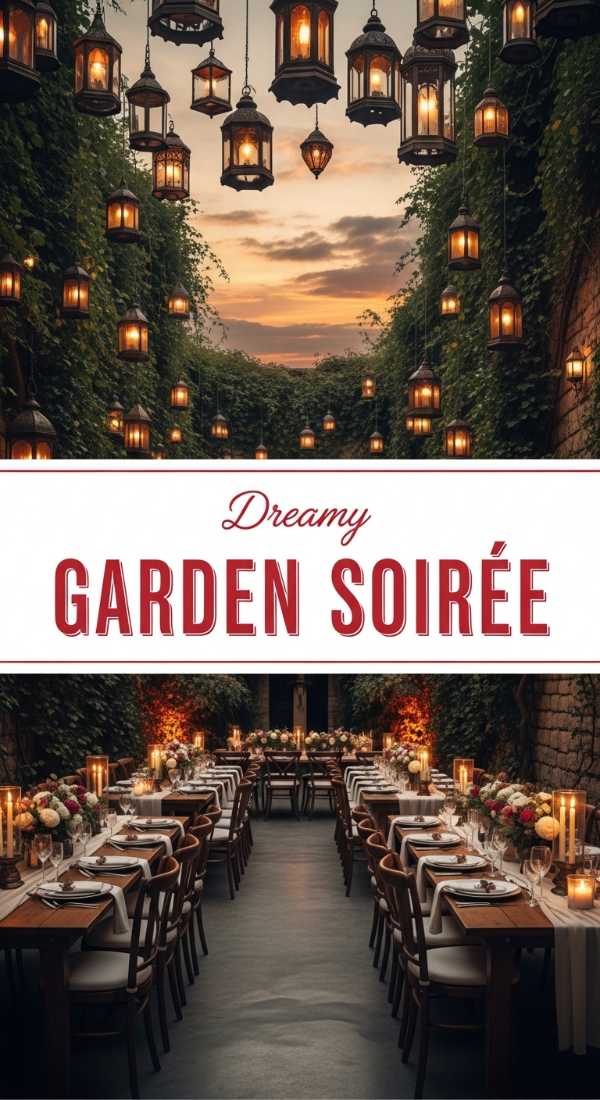 Dreamy Garden Soirée Decorations