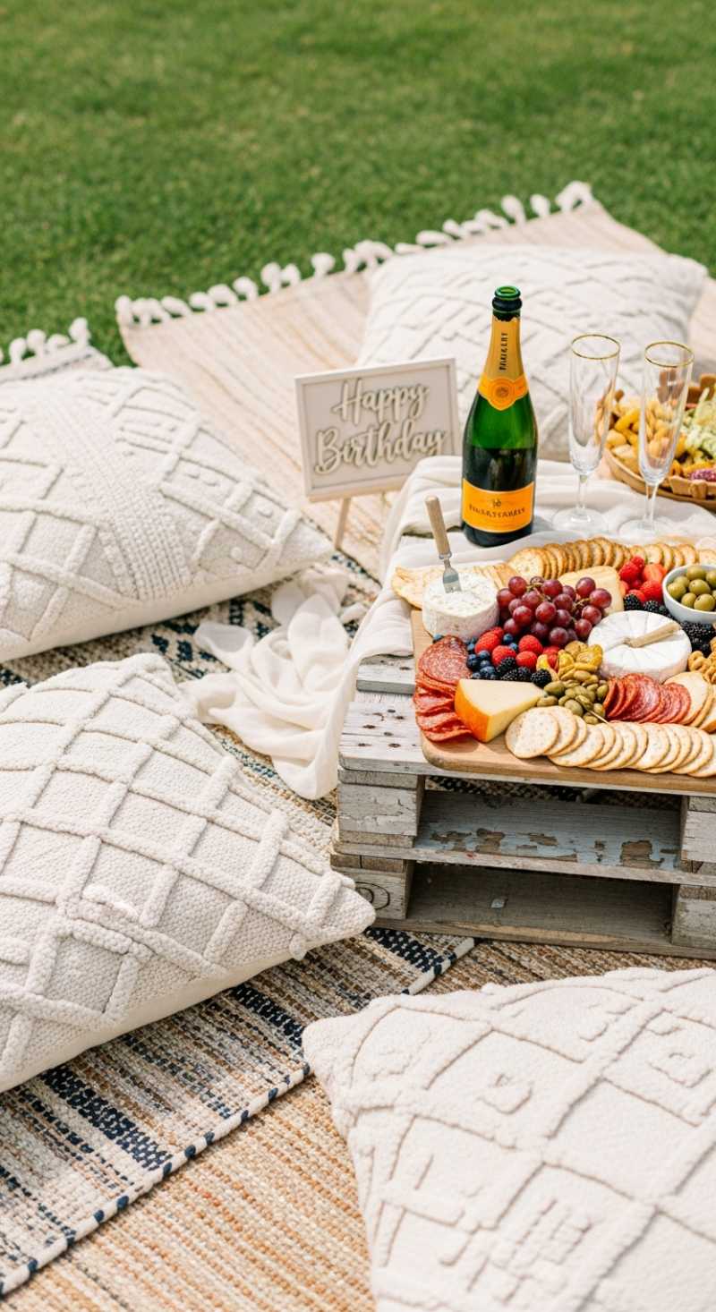 Dreamy Picnic Birthday Party Setup