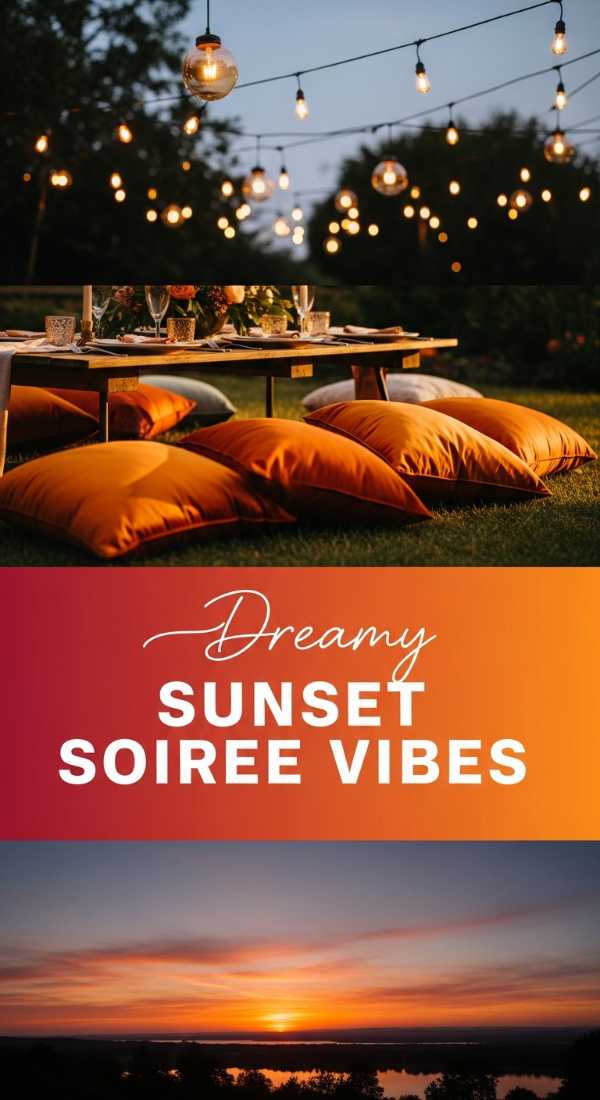 Dreamy Sunset Soiree Party Vibes