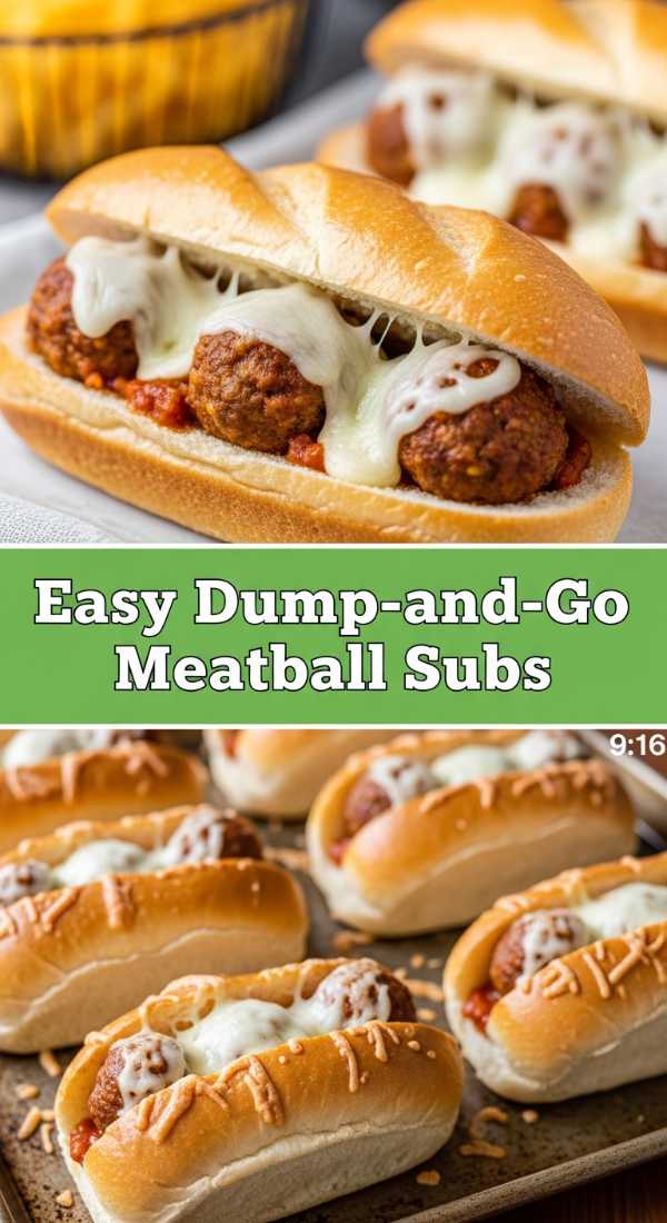 Easy Dump-and-Go Meatball Subs: Minimal Effort Meals