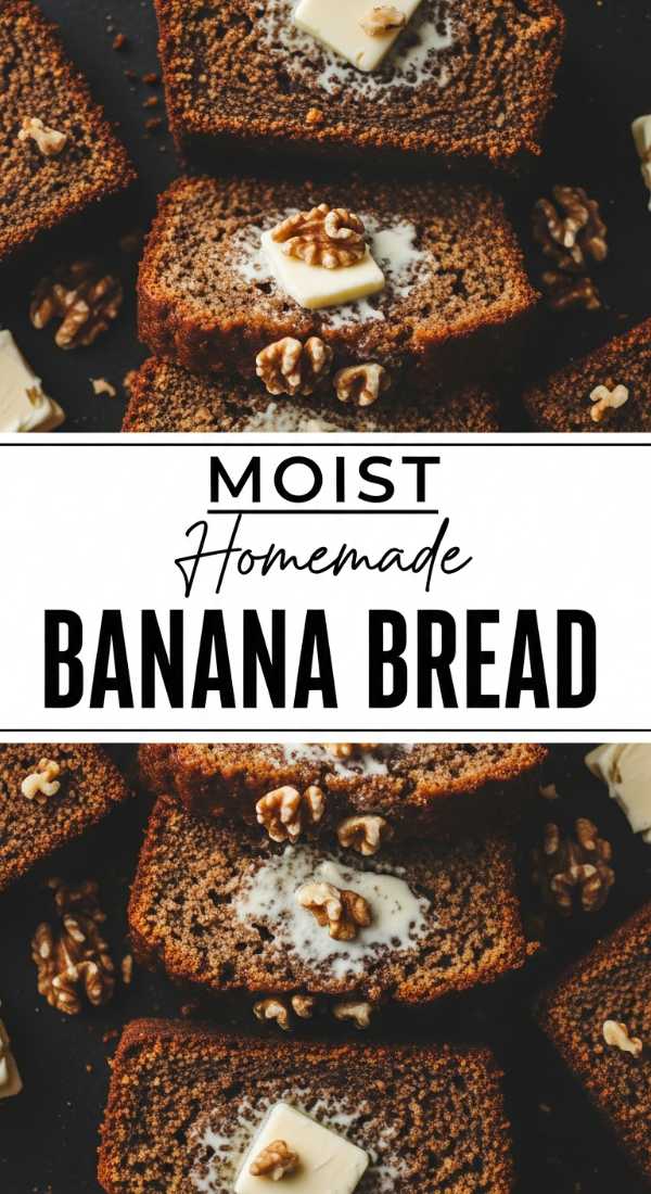 Easy Homemade Banana Bread Recipe