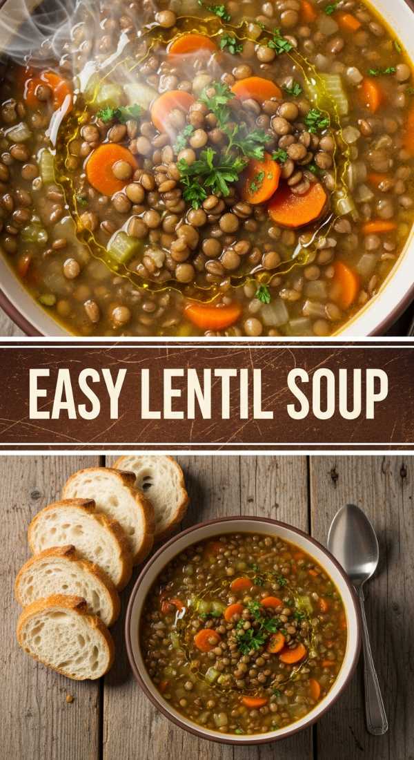 Easy Lentil Soup: Your Go-To Budget-Friendly Meal Prep!