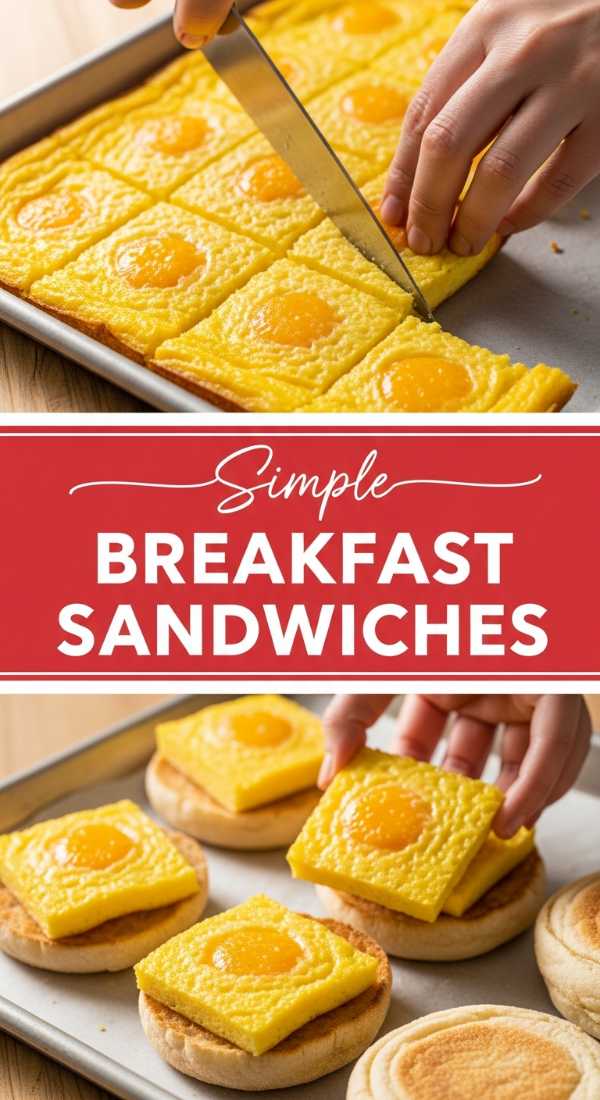 Easy Sheet Pan Eggs for Breakfast Sandwiches