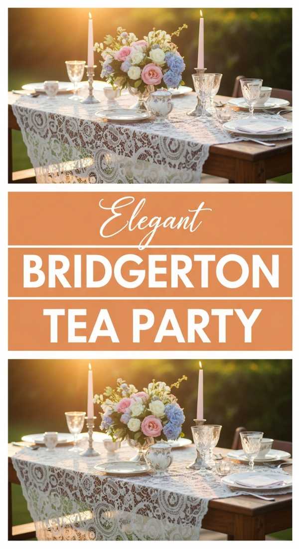 Elegant Bridgerton Tea Party Decor Ideas