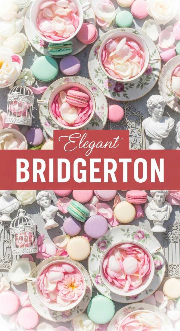 Elegant Bridgerton Tea Party Ideas & Outfits