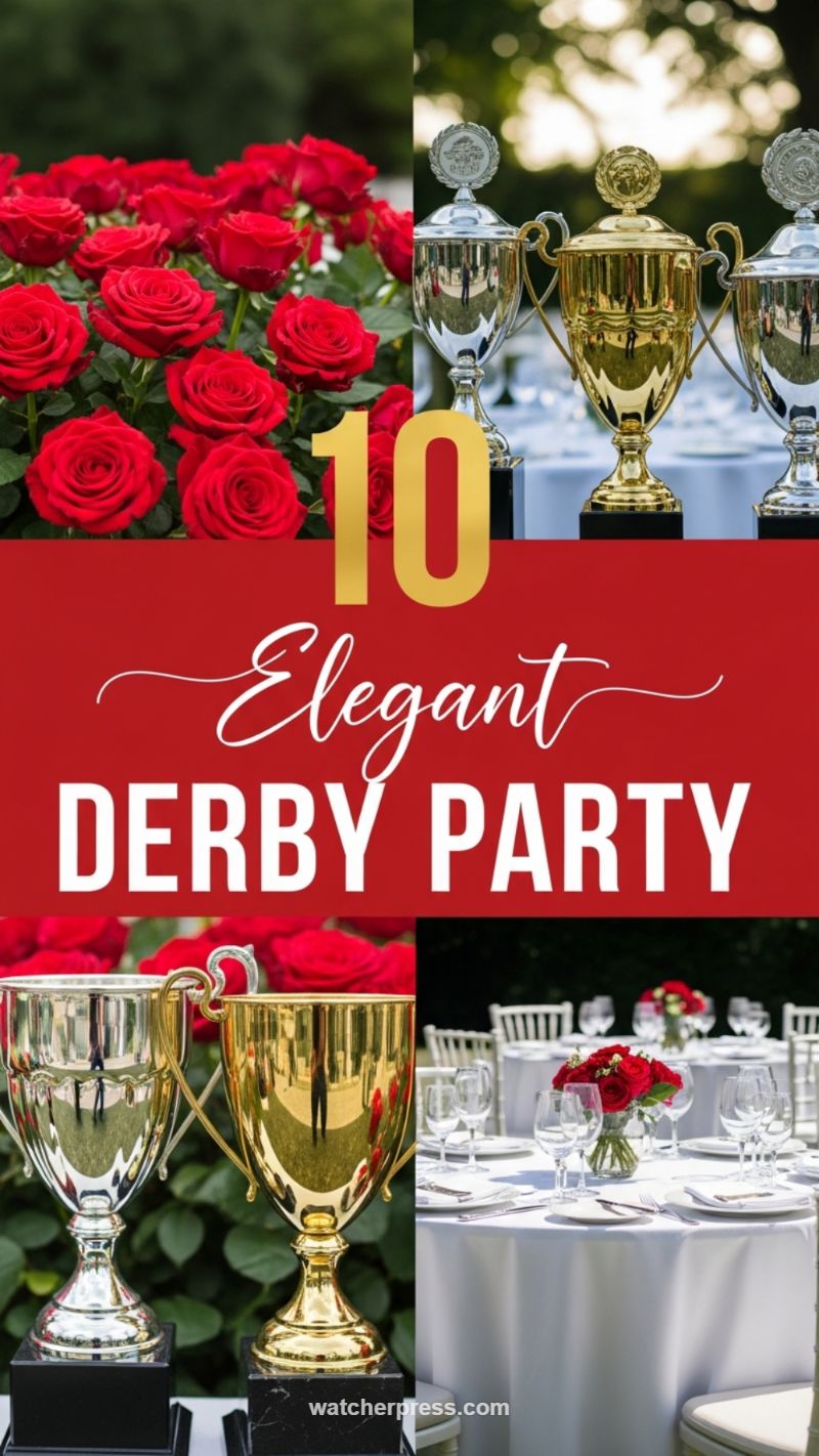 Elegant Derby Day Garden Party