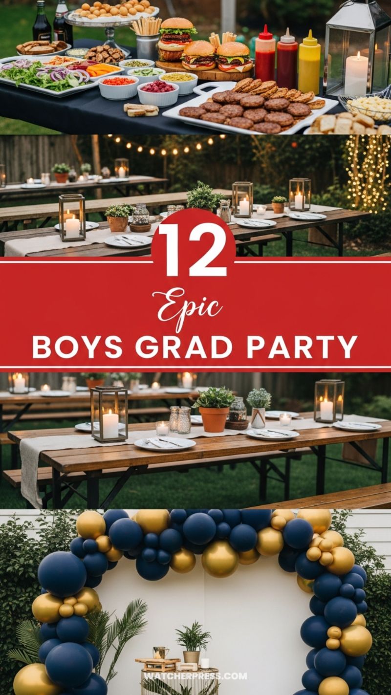 Epic Rustic Boys Grad Party