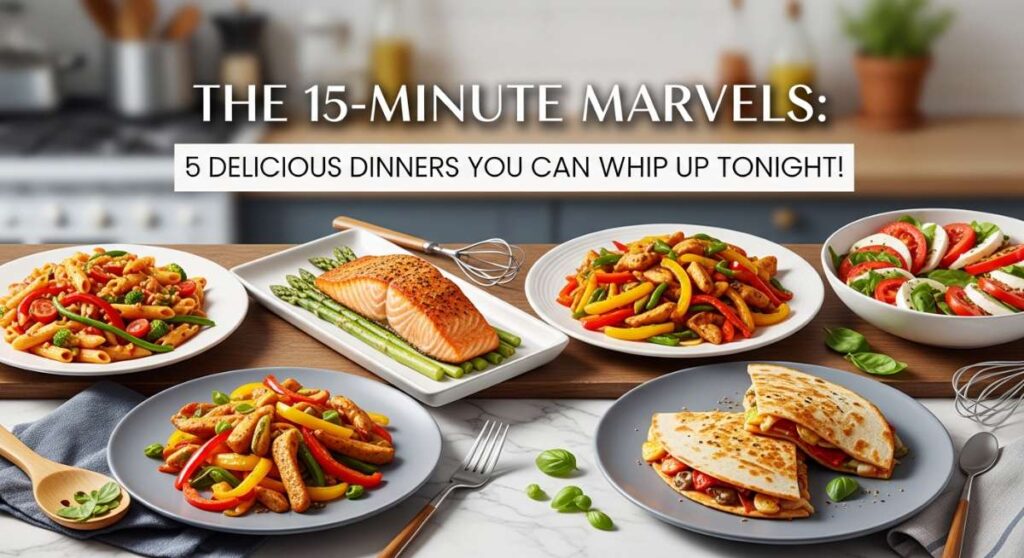 The 15-Minute Marvels: 5 Delicious Dinners You Can Whip Up Tonight! Featured The 15 Minute Marvels 5 Delicious Dinners You Can Whip Up Tonight 1772641924 1024x558