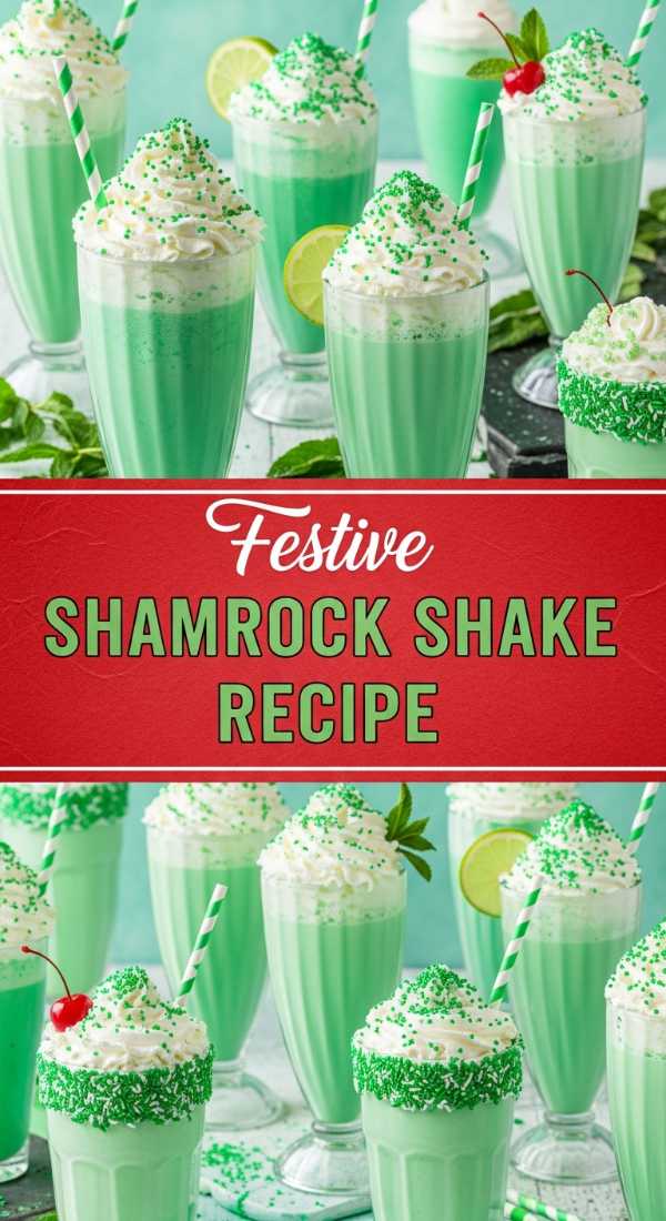 Festive Homemade Shamrock Shake Recipe