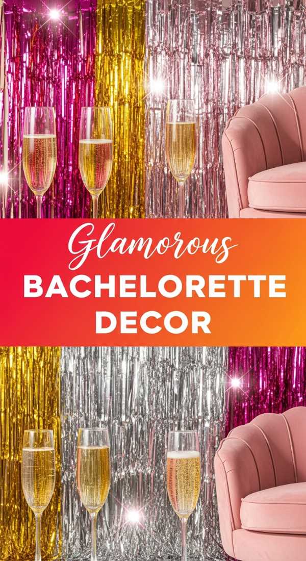 Glamorous Bachelorette Party Decor for the Bride