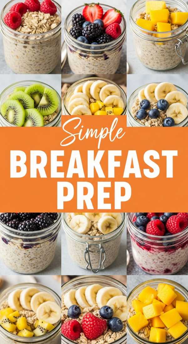 Healthy Overnight Oats for Busy Mornings