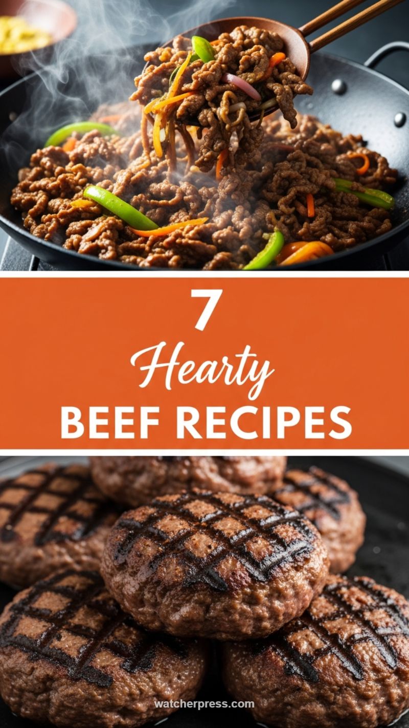 Hearty Beef Stir-Fry & Steak Burgers