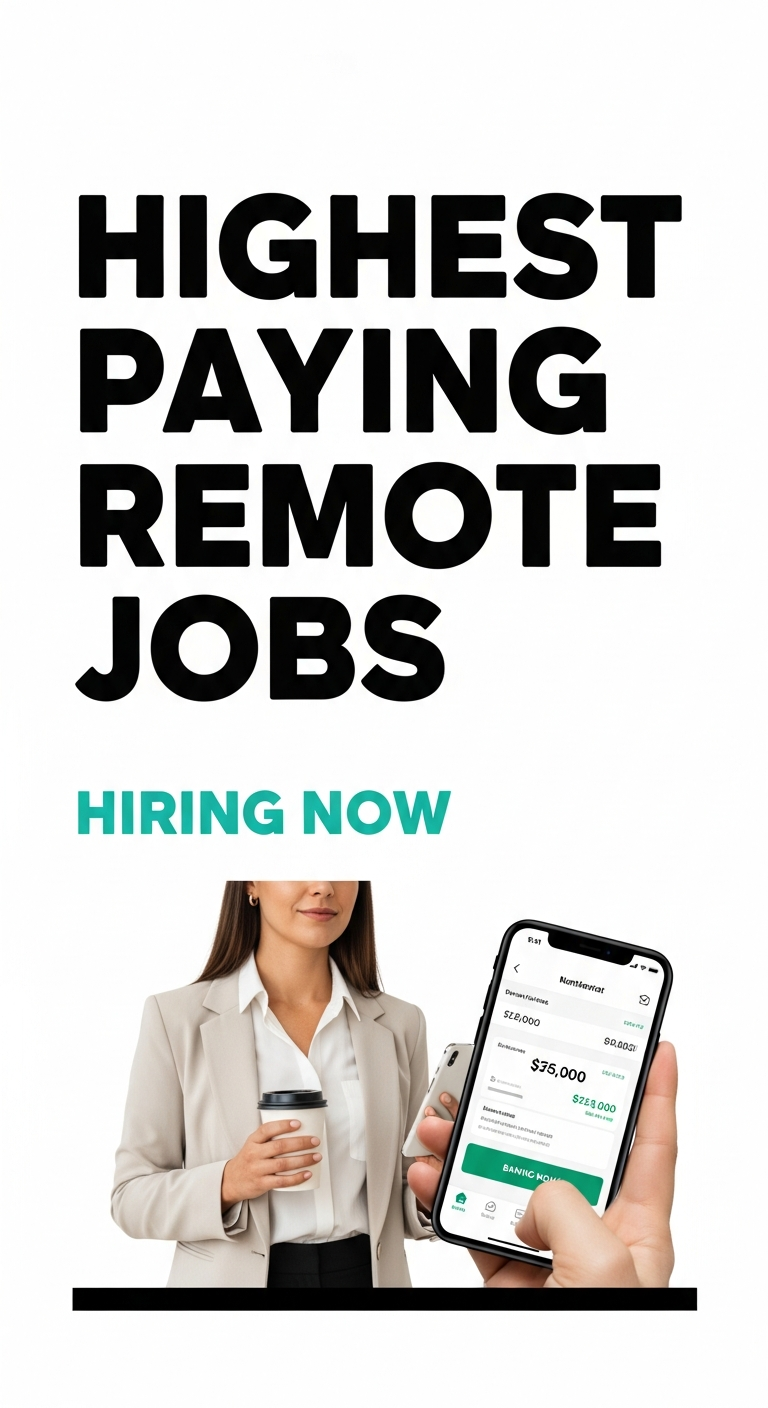 Highest Paying Remote Jobs 2026 – Hiring Immediately