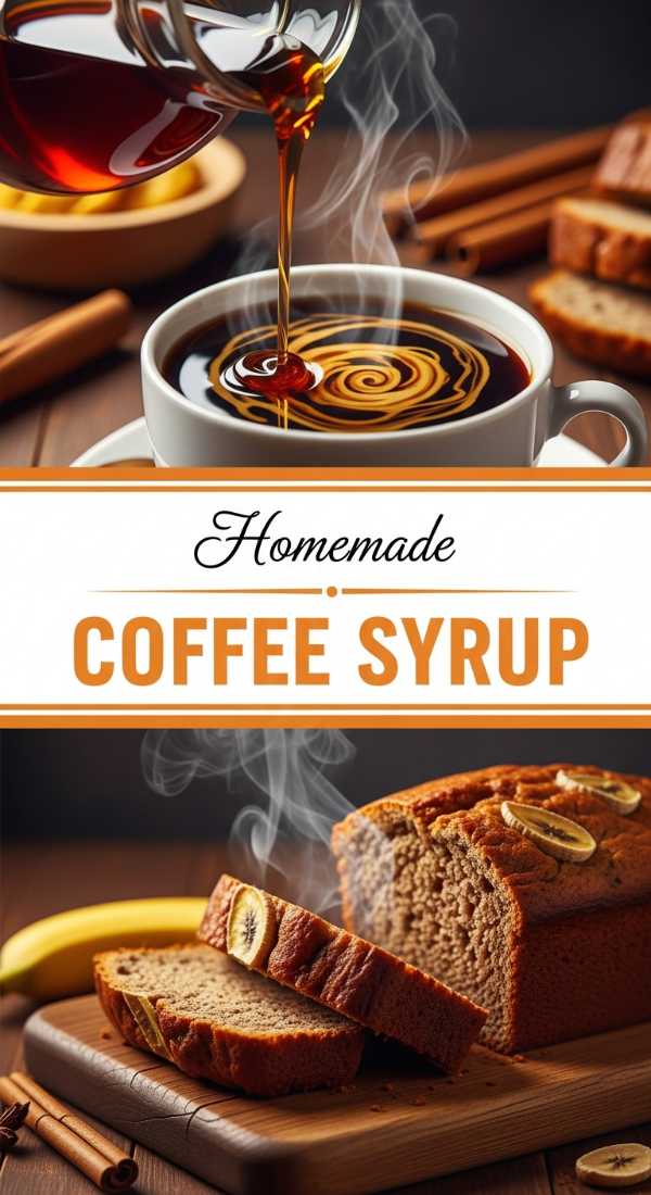 Homemade Banana Bread Syrup for Coffee