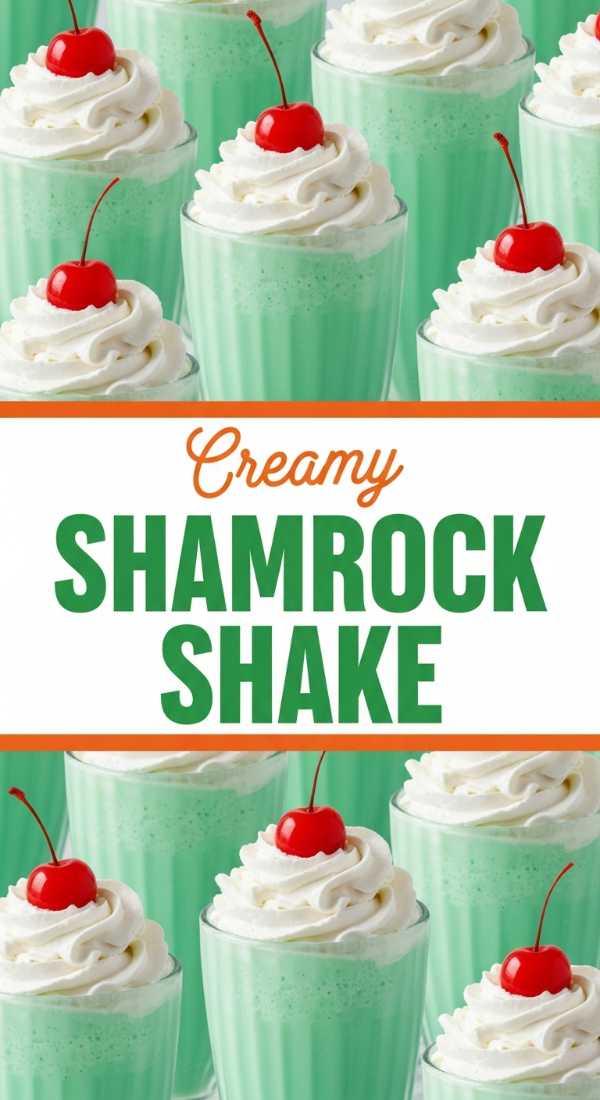 Homemade Creamy Shamrock Shake Recipe