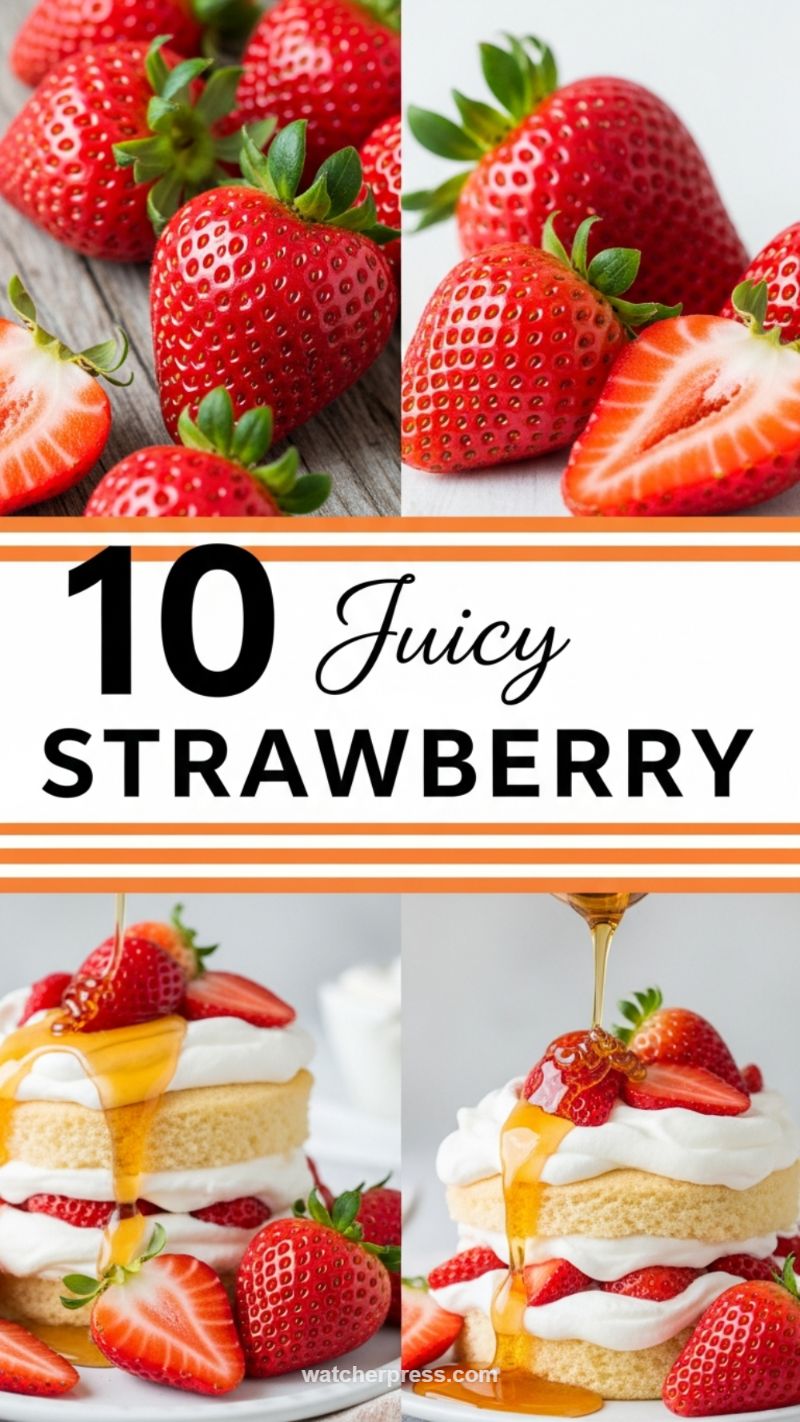 Juicy Strawberry Shortcake Towers