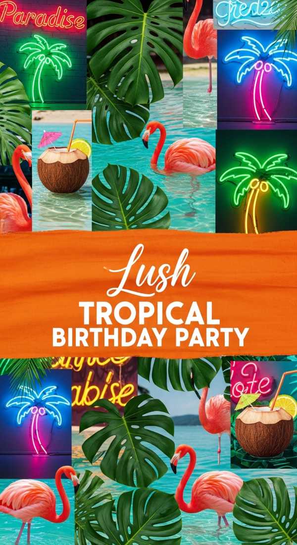 Lush Tropical Birthday Party Themes