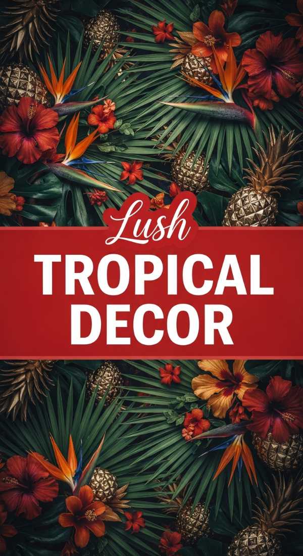 Lush Tropical Party Decor for an Island Vibe