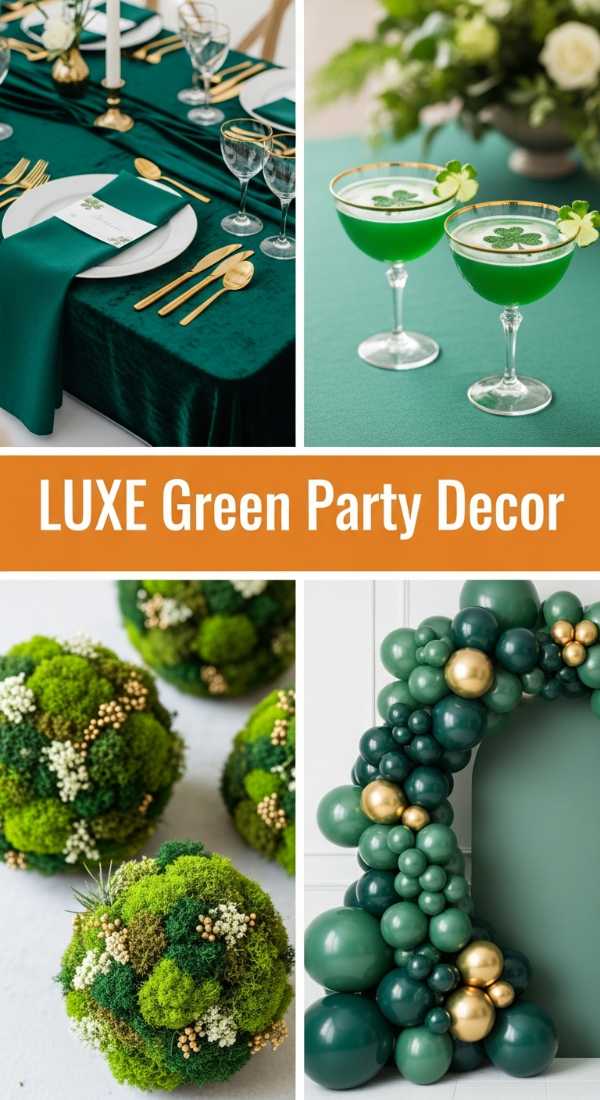 Luxe St Patrick's Day Party Decor