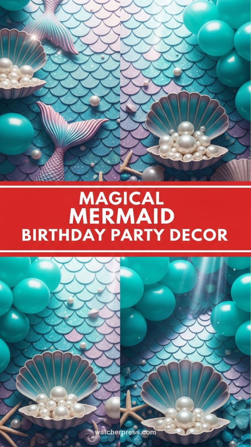 Magical Mermaid Birthday Party Decor