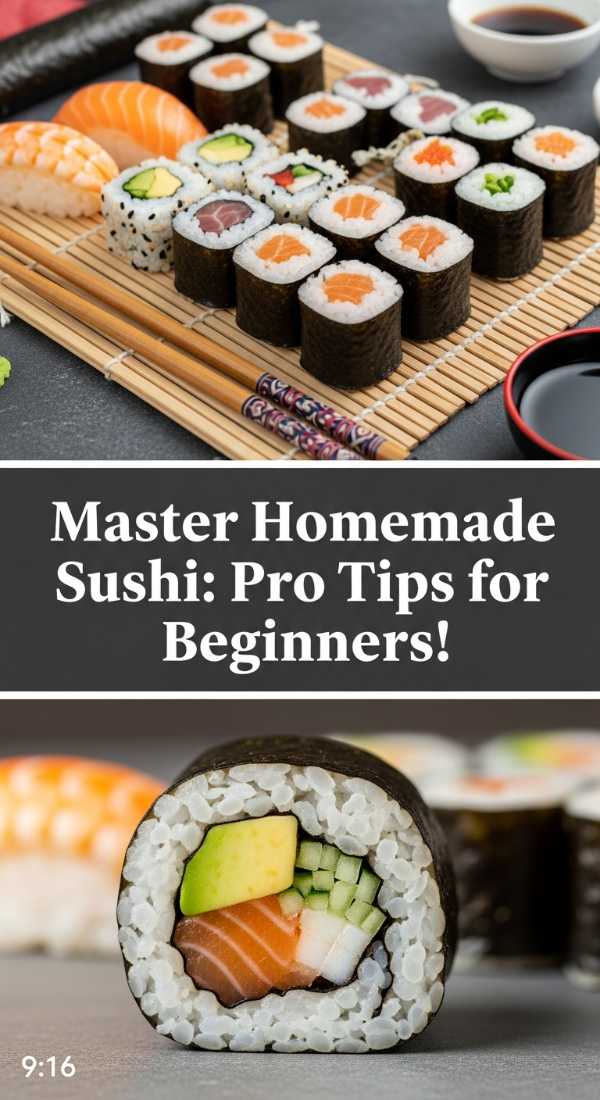 Master Homemade Sushi: Pro Tips for Beginners!