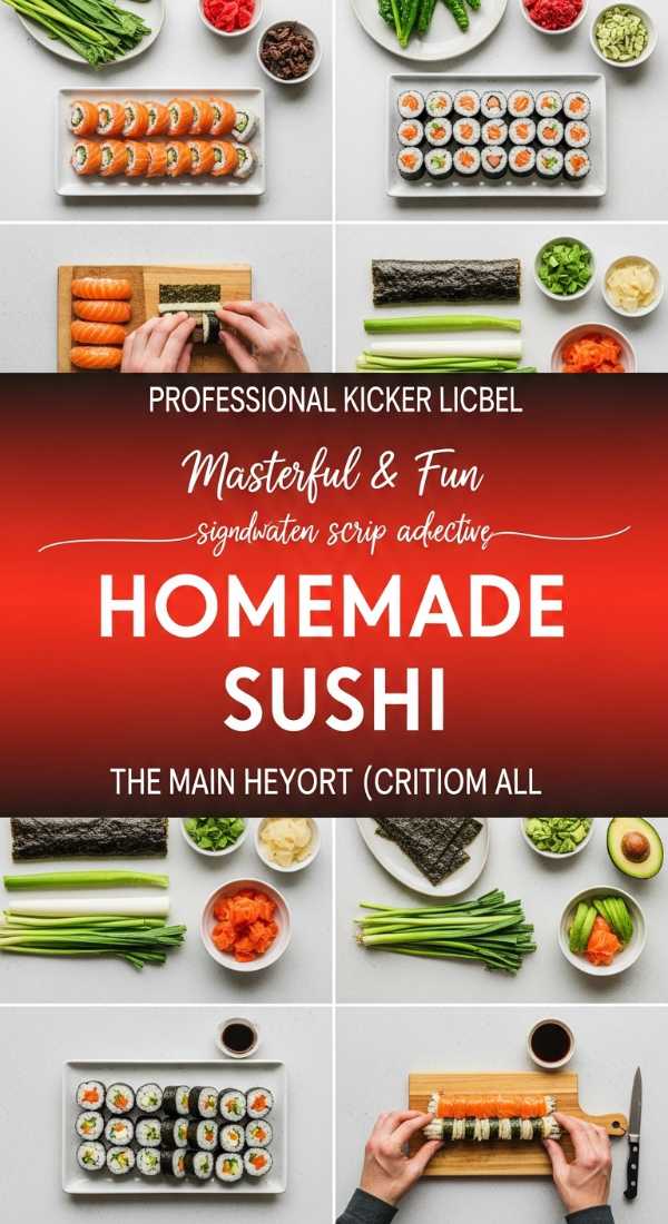 Masterful & Fun HOMEMADE SUSHI