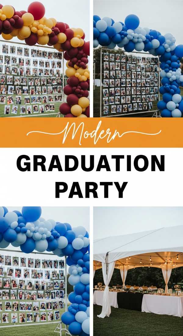 Modern Graduation Party Decor and Themes