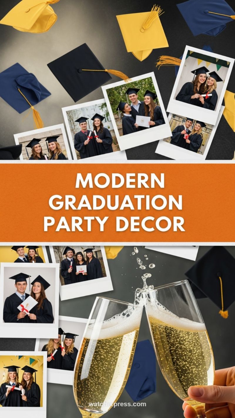 Modern Polaroid Graduation Decor