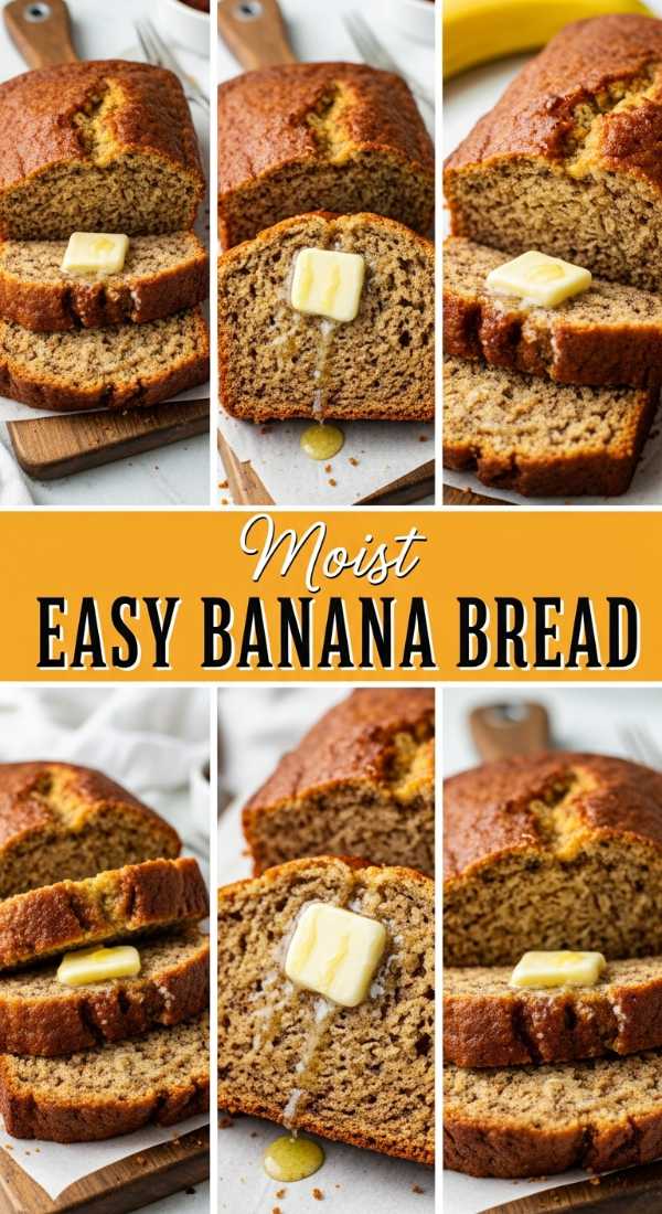 Moist Easy Banana Bread Recipe for Beginners