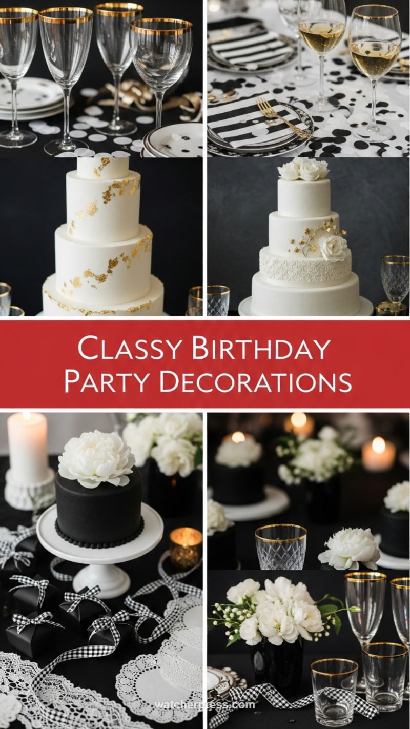 Monochrome Luxe Birthday Pro