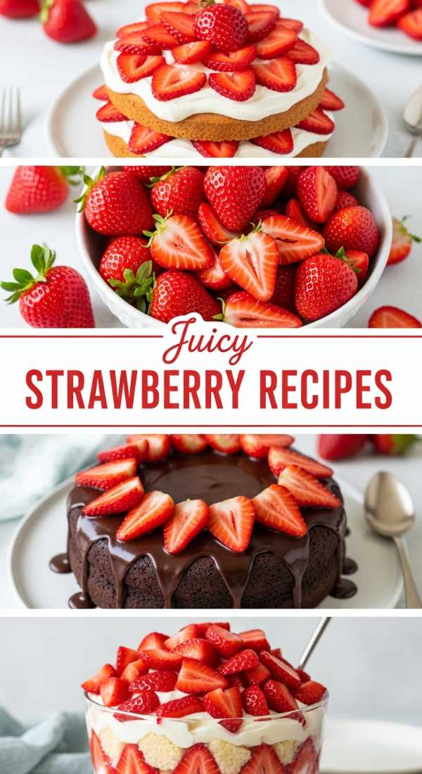 Must-Try Fresh Strawberry Dessert Recipes